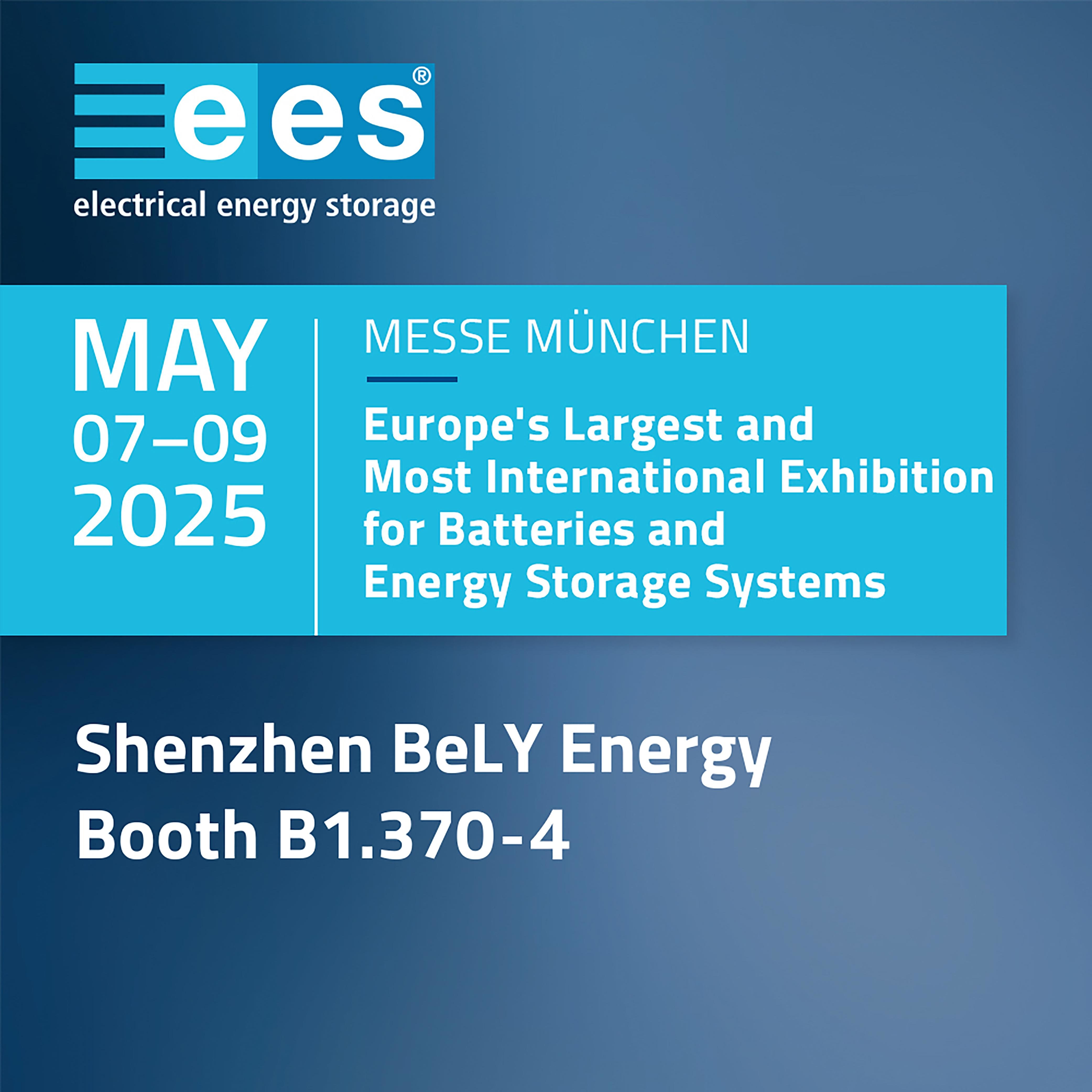 最新の企業ブログについて BeLY EnergyをThe smarter E Europe 2025で訪問するようお願いします