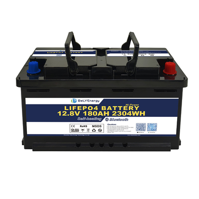 全新 大容量 H8 DIN 12V180Ah リチャージ可能な LiFePO4 バッテリー