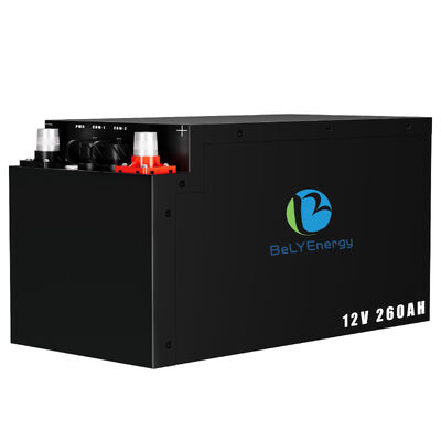 H8 DINケース 12V260Ah リン酸鉄リチウムバッテリー RVモーターホームキャンパー向けアンダーシート設計