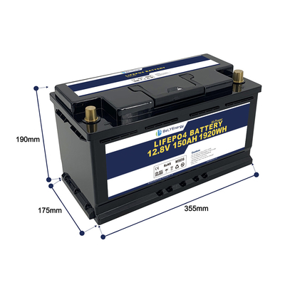 購入 IP65 Lifepo4 ゴルフカート バッテリー 12v 150ah 1920 Wh LiFePO4 バッテリー パック OEM online manufacture