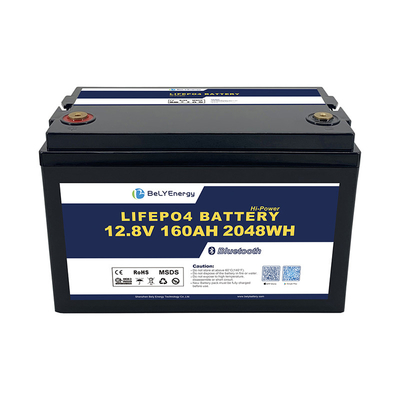 購入 セルバランス保護 IP65 スマート 12V160Ah LiFePO4 ブルートゥース リチウムバッテリー online manufacture