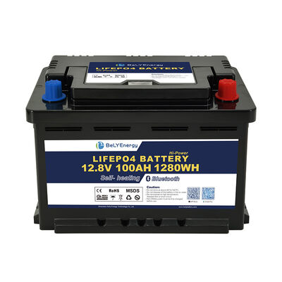 購入 ポータブル 高品質 カスタマイズ 3000 サイクル LiFePO4 バッテリー 12V100Ah ボート用 online manufacture