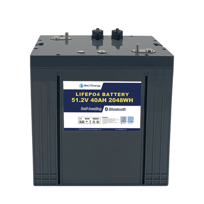 購入 ライフPO4 ゴルフカート バッテリー 48V 40AH 自熱と通信保護クラス IP65 online manufacture