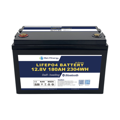 購入 BTおよび自己発熱機能を備えたRVバッテリー LiFePO4リチウムイオン電池 12V 180AH エネルギー貯蔵用 online manufacture