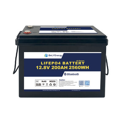 購入 最大放電電流 200A 12V200AH LiFePo4 バッテリー 長持ちする安全なバッテリーパック 船舶およびRVの電源のために設計されています online manufacture