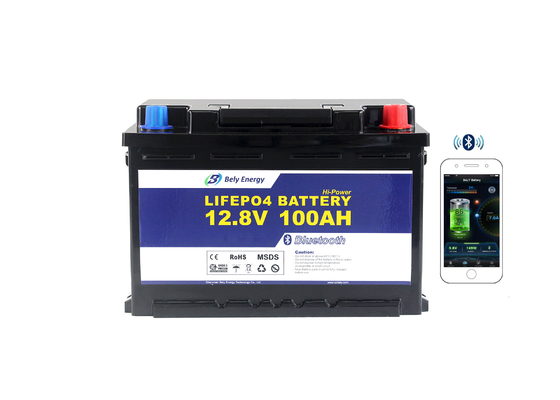 購入 深い周期のBluetoothのリチウム イオンLifepo4電池12v 100ah online manufacture