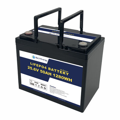 ベリー エネルギー 再充電可能な 24V 50AH LiFePo4 バッテリー ソーラー バッテリー 医療 RV