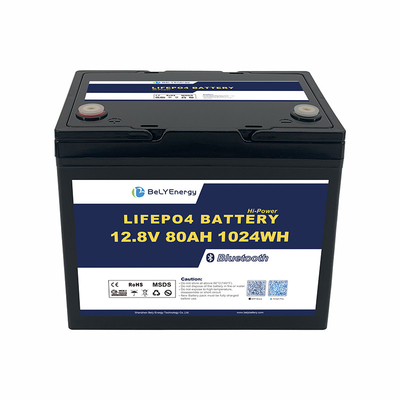 エネルギー LiFePO4 リチウム電池 12V80Ah 超電圧保護 14.6V