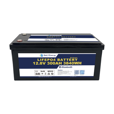 携帯型 IP65 防水 コンパクトデザイン 12.8V 300Ah LiFePO4 太陽電池 リチウム電池