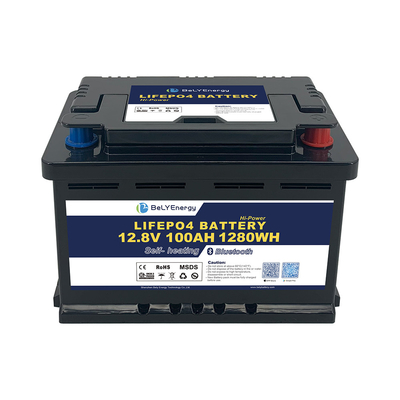 RV LiFePO4 エネルギー貯蔵用のバッテリー 12V 100AH BTと自己加熱