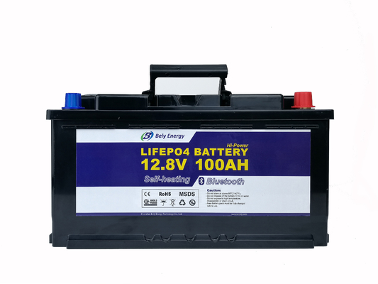 12.8 V Lifepo4電池を熱する12V 100Ahの余暇RVのリチウム電池Bluetooth